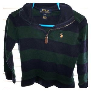 Polo long sleeved half-zip pullover